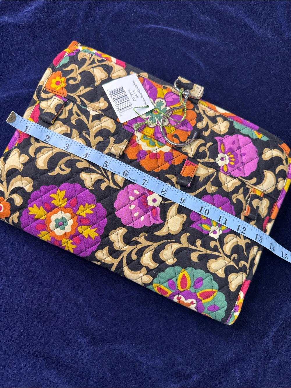 Vera Suzani Organizer Pouch - Black Floral